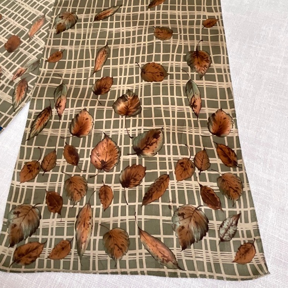 Charter Club Silk Graphic Scarf 11”x54” NWOT - Picture 10 of 11